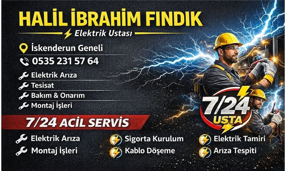 iskenderun elektrik ustası 